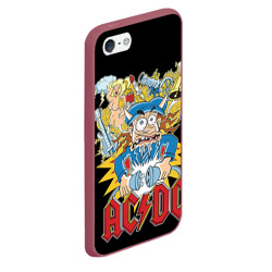 Чехол для iPhone 5/5S матовый AC/DC - фото 2