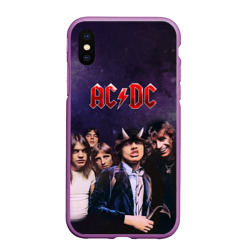 Чехол для iPhone XS Max матовый AC/DC