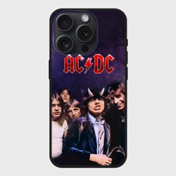 Чехол силиконовый для Apple iPhone 15 Pro матовый AC/DC
