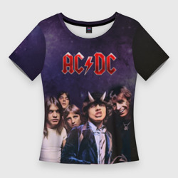 Женская футболка 3D Slim AC/DC