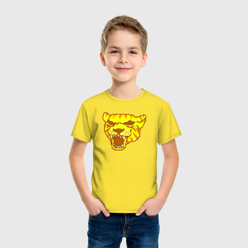 Детская футболка хлопок Tony, цвет желтый - фото 3