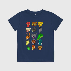Детская футболка хлопок Hotline Miami Masks