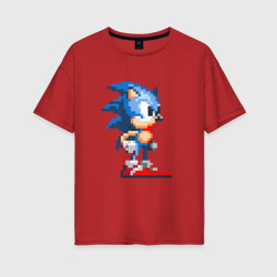 Женская футболка хлопок Oversize Sonic