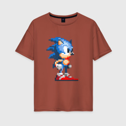 Женская футболка хлопок Oversize Sonic