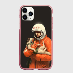 Чехол для iPhone 11 Pro Max матовый Гагарин
