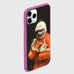 Чехол для iPhone 11 Pro матовый Гагарин - фото 2