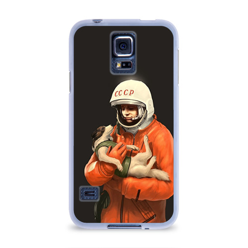 Чехол для Samsung Galaxy S5 силиконовый Гагарин Фото 01 Чехол для Samsung Galaxy S5 силиконовый Гагарин Фото 01