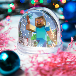 Игрушка Снежный шар Майнкрафт - фото 2