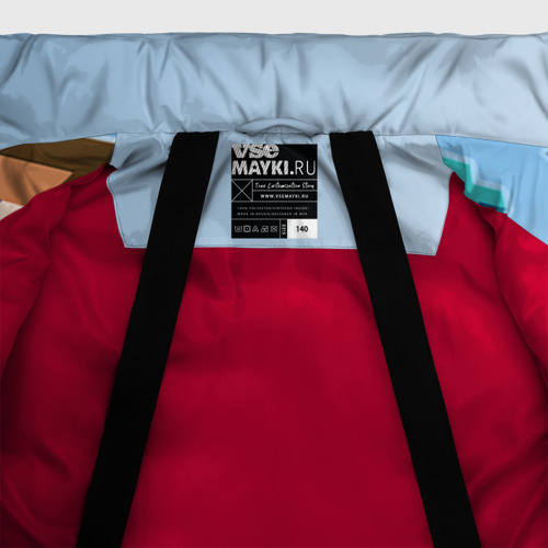 Зимняя куртка для мальчиков 3D Майнкрафт, цвет красный - фото 7
