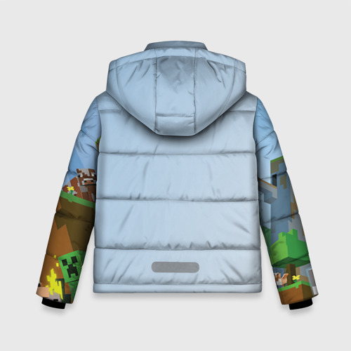 Зимняя куртка для мальчиков 3D Майнкрафт, цвет красный - фото 2