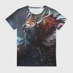 Женская футболка 3D Урса