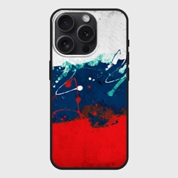 Чехол силиконовый для Apple iPhone 15 Pro Мax матовый Флаг