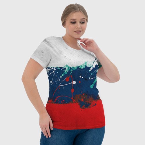 Женская футболка 3D Флаг, цвет 3D печать - фото 6