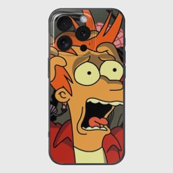 Чехол для iPhone 16 Pro силиконовый с защитой камеры Фрай