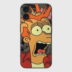 Чехол для iPhone 16 силиконовый с защитой камеры Фрай