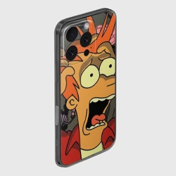 Чехол для iPhone 16 Pro силиконовый с защитой камеры Фрай - фото 2