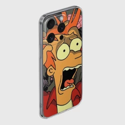 Чехол для iPhone 15 Pro силиконовый с защитой камеры Фрай - фото 2