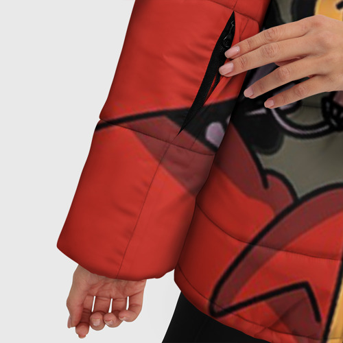 Женская зимняя куртка Oversize Фрай, цвет красный - фото 6