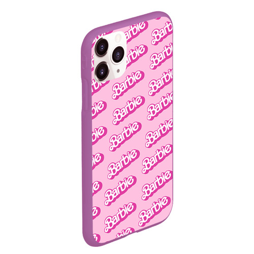 Чехол для iPhone 11 Pro Max матовый Barbie, цвет фиолетовый - фото 3