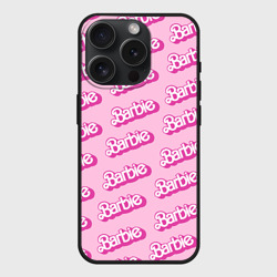 Чехол силиконовый для Apple iPhone 15 Pro матовый Barbie