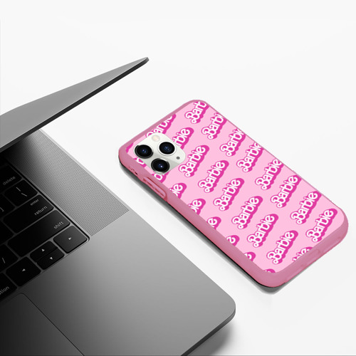 Чехол для iPhone 11 Pro Max матовый Barbie, цвет малиновый - фото 5