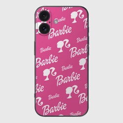 Чехол для iPhone 16 силиконовый с защитой камеры Barbie