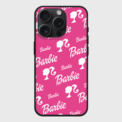 Чехол силиконовый для Apple iPhone 15 Pro Мax матовый Barbie