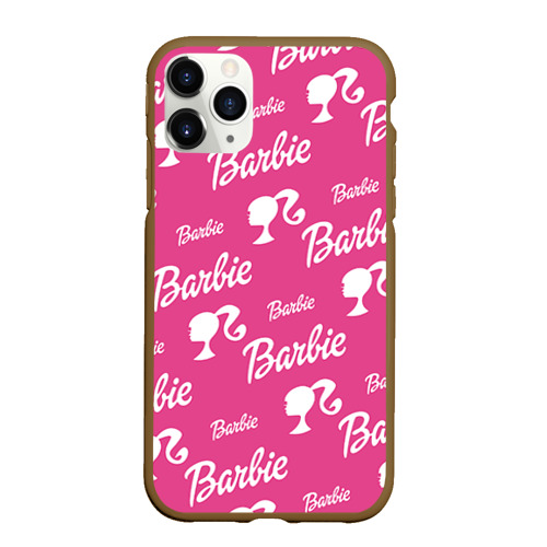 Чехол для iPhone 11 Pro матовый Barbie, цвет коричневый