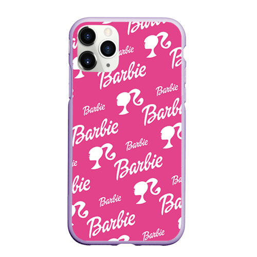 Чехол для iPhone 11 Pro матовый Barbie, цвет светло-сиреневый