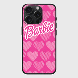 Чехол силиконовый для Apple iPhone 15 Pro Мax матовый Barbie