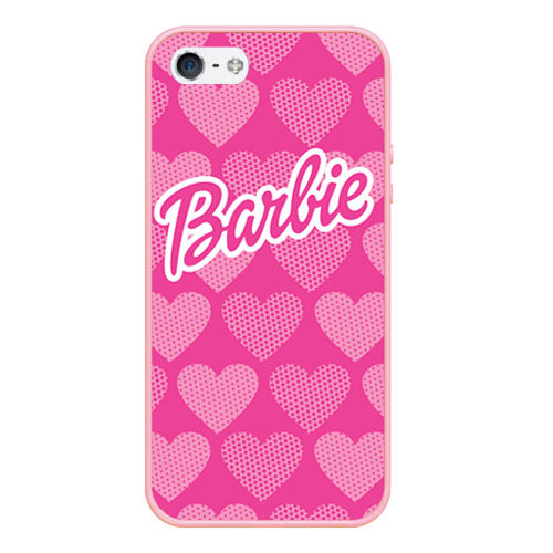 Чехол для iPhone 5/5S матовый Barbie, цвет баблгам