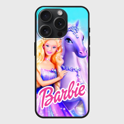 Чехол силиконовый для Apple iPhone 15 Pro Мax матовый Barbie