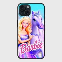 Чехол силиконовый для Apple iPhone 15 матовый Barbie