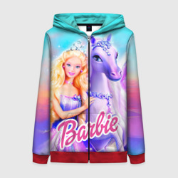 Женская толстовка 3D на молнии Barbie
