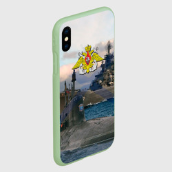 Чехол для iPhone XS Max матовый ВМФ - фото 2