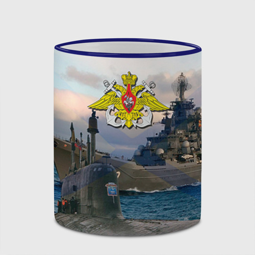 Кружка с полной запечаткой ВМФ, цвет Кант синий - фото 4