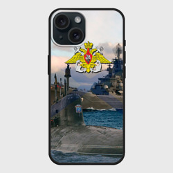 Чехол силиконовый для Apple iPhone 15 матовый ВМФ