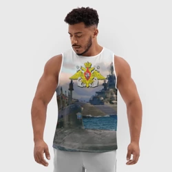 Мужская спортивная майка 3D ВМФ - фото 2