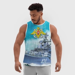 Мужская спортивная майка 3D ВМФ - фото 2