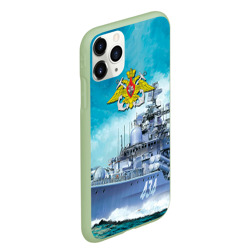 Чехол для iPhone 11 Pro Max матовый ВМФ - фото 2