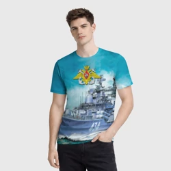 Мужская футболка 3D ВМФ - фото 2