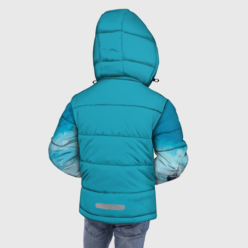 Зимняя куртка для мальчиков 3D ВМФ, цвет светло-серый - фото 4