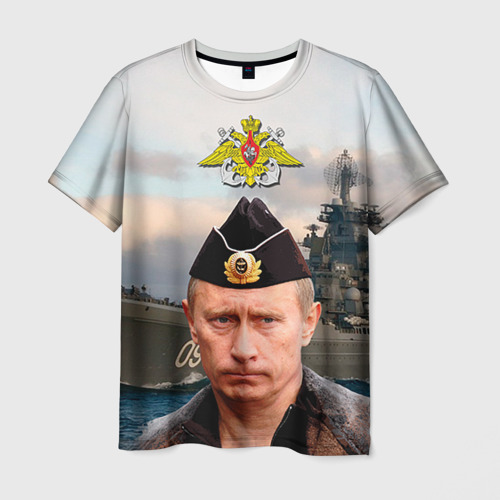 Мужская футболка 3D ВМФ Фото 01 Мужская футболка 3D ВМФ Фото 01