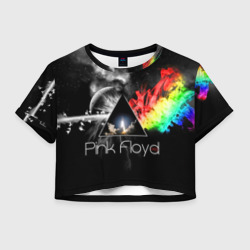 Женская футболка Crop-top 3D Pink Floyd