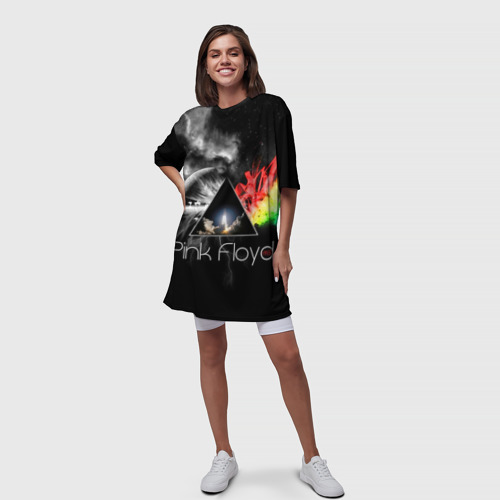 Платье-футболка 3D Pink Floyd, цвет 3D печать - фото 5