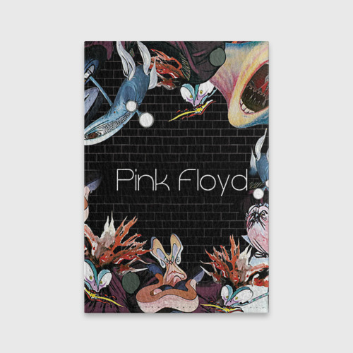 Обложка для паспорта матовая кожа Pink Floyd, цвет фиолетовый - фото 2