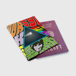 Обложка для паспорта матовая кожа Pink Floyd - фото 2