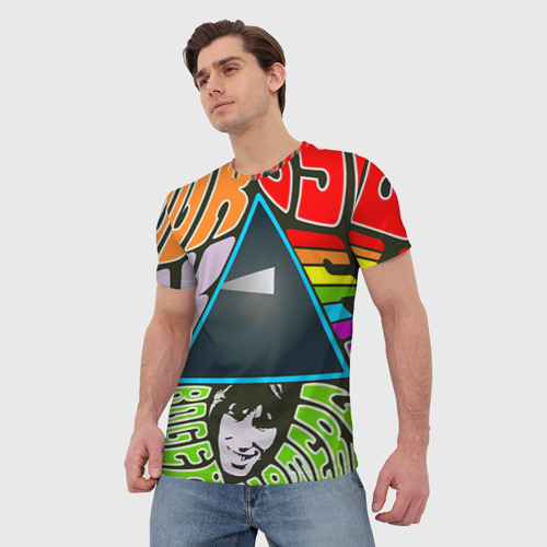 Мужская футболка 3D Pink Floyd, цвет 3D печать - фото 3