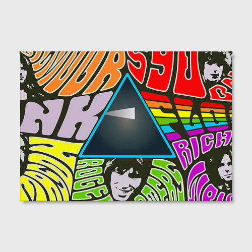 Холст прямоугольный Pink Floyd, цвет 3D печать - фото 2