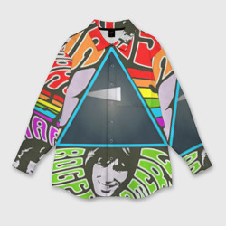 Мужская рубашка oversize 3D Pink Floyd